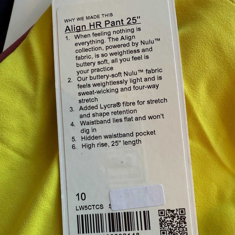 Lululemon Align HR Pant 25"